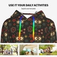 thumbnail image 4 of Kdxio Boho Owl Print Womens Oversized Hoodies Sweatshirts Hooded Pullover Tops Sweaters Casual-Large, 4 of 7