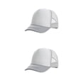 thumbnail image 4 of Minnieouse Patchworks Sport Gorra de béisbol para niñas Viseras de verano Gorras Ajustable Transpirable Malla de viaje Hip Hop Sombreros Gris Gris blanco 2piezas, 4 of 6
