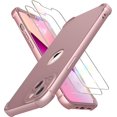 thumbnail image 1 of Fzchun-pour Étui iPhone 13: Étui de Téléphone Robuste de Qualité Militaire avec 2 Verres Trempés & Protection de Caméra / Dos en Silicone Antichoc Étui Rigide PC pour iPhone 13 6.1 Pouces - Rosegold, 1 of 4