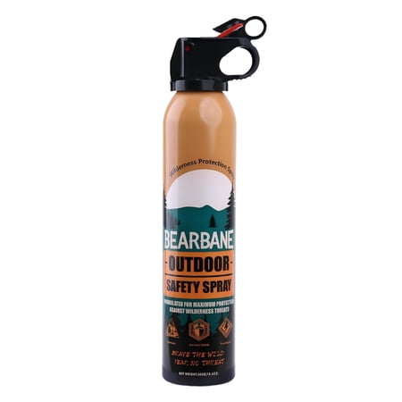 BEARBANE Bear Spray 1-Pack, 10.6oz Pepper Spray for Bears, 40ft Long Range, 6-8 Seconds Spray Duration, Outdoor Wildlife Deterrent for Hiking, Camping & Backpacking