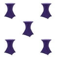 thumbnail image 1 of Baohd Versatile Elastic Cocktail Table Set High Foot Bar Cover Stain-resistant purple 5Set, 1 of 6