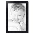 thumbnail image 2 of ArtToFrames 17" x 25" Satin Black Reverse Step Picture Frame, 17x25 inch Black Wood Poster Frame (WOM-1419), 2 of 8