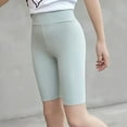 thumbnail image 4 of XQYLOS Flexible Gym Shorts For Girls Compression Fitness Shorts Children's Girl Outer Wear High Waist Yoga Shorts Thin Ice Silk Bottoming Five Points Pants For 2 To 10 Years, 4 of 6