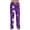 Purple, variant on Satingcolo Mens Pajama Pants Soft Lightweight Men's Pajama Bottoms Sleep Lounge Pants For Men With Halloween Printed