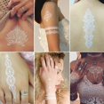 thumbnail image 3 of 10pcs White Lace Stickers Body Decorative Stickers Waterproof Temporary Tattoos, 3 of 4