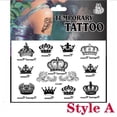 thumbnail image 2 of 56 Sheet Waterproof Temporary Tattoo Sticker Black Devil Doesn't Sleep English Letters Tatoo Fake Tatto Neck Wrist For Woman Men, 2 of 11