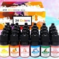 thumbnail image 3 of Juego de pigmentos de resina epoxi LIUXGMXG Tinte líquido transparente 24 colores vibrantes, 3 of 5