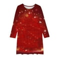 thumbnail image 5 of Spazoro Kids Girls Dress, Fall Winter Long Sleeve Fashion Christmas Dresses for Childs Girls Red Size 5 T, 5 of 5