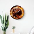 thumbnail image 4 of 12 Inch Wall Clock Battery Operated Silent Clock Decorative for Office, Kitchen, Outdoor, Living Room，Basketball Flying Black Drawing, 4 of 4