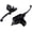Black, variant on 1" Handlebar Front Bore Hole Motorcycle Clutch Hydraulic Brake Master Cylinder Lever Black