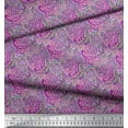 thumbnail image 2 of Soimoi Rayon Crepe Fabric Brush Stroke Abstract Printed Fabric 1 Yard 46 Inch Wide, 2 of 3