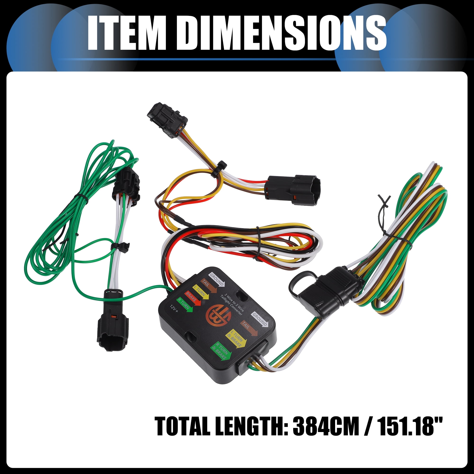 Unique Bargains Vehicle 4-Pin Trailer Wiring Harness Kit, for Hyundai Tucson 2010-2018