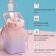 thumbnail image 3 of Botella De Agua Linda Grande De 1500 Ml Con Botellas De Agua Kawaii Cuadradas De Paja, Botella De Agua Potable Portátil De Gran Vientre Con Etiqueta Tridimensional, Deportes, 3 of 5
