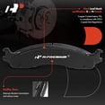 thumbnail image 6 of A-Premium 12.82 inch (325.60mm) Front Drilled and Slotted Disc Brake Rotors + Ceramic Pads Kit Compatible with Select Dodge Models - Ram 2500 Van/Ram 3500 Van 1999-2003, B2500/B3500 1998, 6-PC Set, 6 of 8