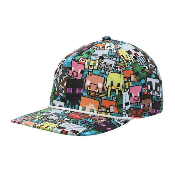 Minecraft Characters All-Over Print Snapback Hat