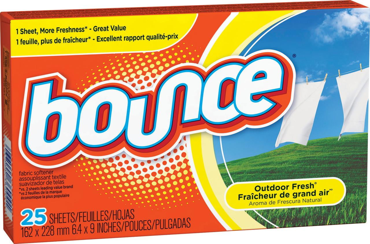 Bounce Dryer Sheets, Outdoor Fresh, 25 Sheets