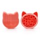 thumbnail image 1 of Almohadilla de limpieza de silicona con forma de gato, incluye caja de almacenamiento para brochas de maquillaje, herramienta de lavado de maquillaje portátil MFZFUKR CPB-DE-SSW156-3, 1 of 5