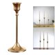 thumbnail image 3 of Candelabros dorados de material metálico para velas cónicas, candelero para boda, comedor, fiesta, regalo de candelabro para , M METRO, 3 of 9