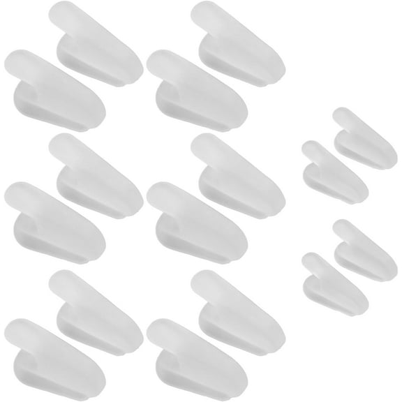 Toe Separators for Overlapping Toe Bunion Alignment, 8 Pairs Toe Separator Silicone Soft Elastic Toe Corrector Spacer