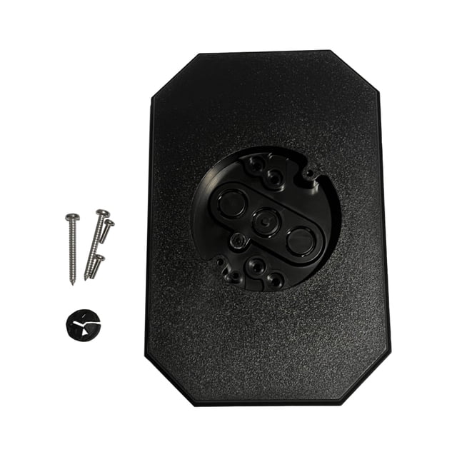 Bewildely Kit de montaje exterior para iluminación doble de fácil instalación. Montaje vertical para superficies 8141DBL. Decoración del hogar negro