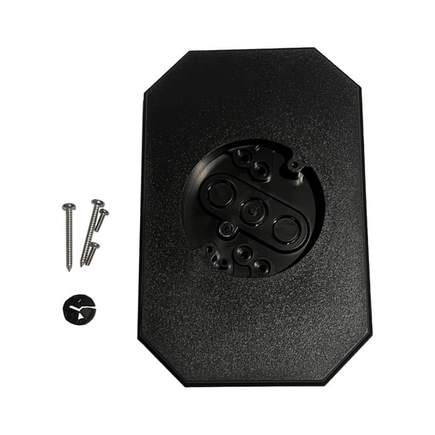 Cateissary Kit de montaje de luz exterior para montaje en revestimiento, construcción duradera, kit de placa vertical 8141DBL para exteriores, Decoración del hogar negro