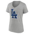 thumbnail image 2 of Women's Ash Los Angeles Dodgers Secondary Color Primary Logo T-Shirt, 2 of 3