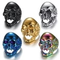 thumbnail image 2 of GKNET Mens Stainless Steel Gothic Punk Biker Zombie Skull Ring Size 7-15-9-Multicolor, 2 of 9