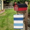 thumbnail image 5 of Rod-Free Courtyard Decorative Flag 12x18in Thick Fabric Four Seasons Universal Durable Not Easy To Fade Disassembly Convenient Light Blue Stripe_1, 5 of 8