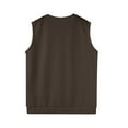 thumbnail image 5 of Bcfgryg Sweater Vest Men's Sleeveless Knitted Vest V Neck Knitted Vest Spring Plain Sleeveless Knitted For Men Men's Work Vest, 5 of 5