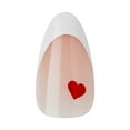thumbnail image 6 of KISS Voguish Fantasy Valentine's Day Press on Nails, Love Rain, White, Medium Almond, 28 Count, 6 of 12
