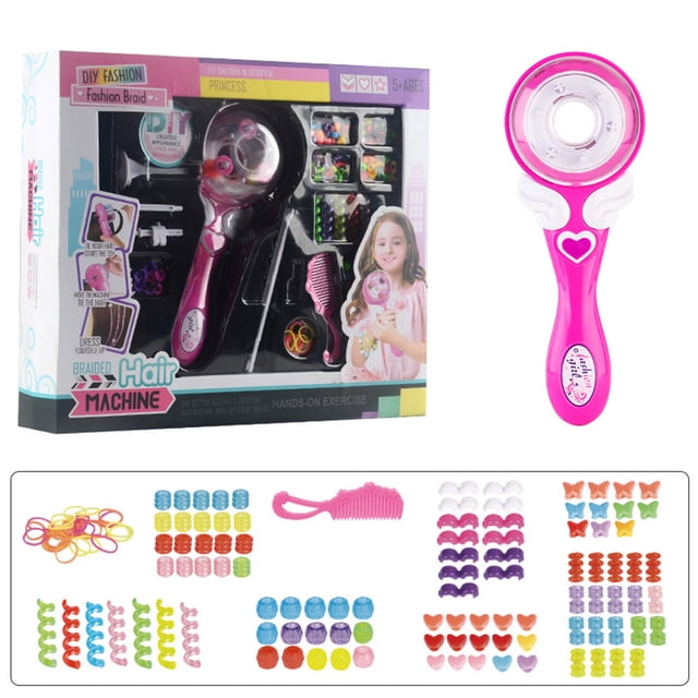 Máquina De Trenzado Máquina De Trenzado Eléctrico DIY Hair Braider Automatic Twist Braiding Knitting Hair Styling Tool (A)