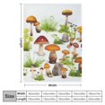 thumbnail image 4 of Orinice  Mushroom Blanket, Super Soft Forest Wild Species Throw Blanket  Blanket for Bed Couch Chair Fall Winter Camping Living Room Office Gift 50x60in, 4 of 6
