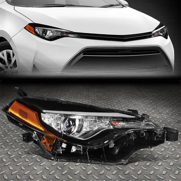 NUVISION for 17-19 Toyota Corolla Sedan OE Style Passenger Side LED Projector Headlight