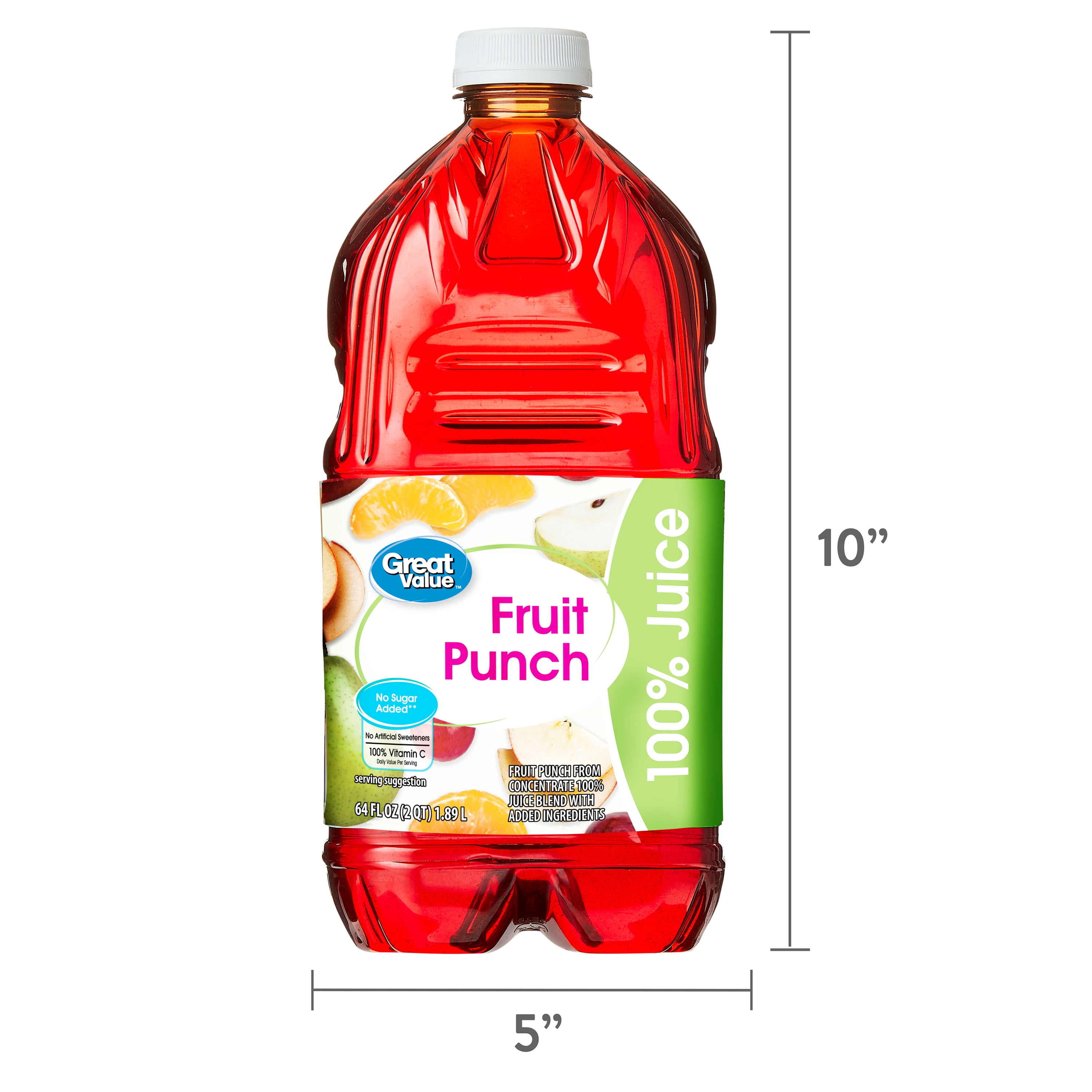 Great Value Fruit Punch, 64 fl oz