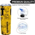 thumbnail image 3 of Unique Gifts For Men - Alfaro Yellow CAT 1R 1807 Engine Oil Filter Skinny Tumbler with Lid, Stainless Steel Double Wall Cups, Insulated Travel Coffee Mug, 3 of 6