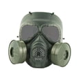 thumbnail image 2 of Máscara facial completa CS con máscara protectora de ventilador para fiesta deportiva al aire libre de Halloween Negro Lente Verde Cola Equipo de cara completa, 2 of 7