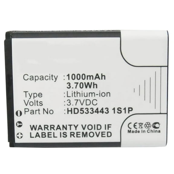 Batteries N Accessories BNA-WB-L7106 Amplifier Battery - Li-Ion, 3.7V, 1000 mAh, Ultra High Capacity Battery - Replacement for Fiio HD5334431S1P Battery