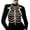 Silver, variant on Elegant Skeleton Skeletonize Theme Coat For Halloween Cosplay Gothic Outerwear For Party Events Top Unisex