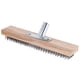 thumbnail image 1 of Escoba de alambre con mango de madera, cerdas metálicas rígidas de 30 cm, 1 of 1