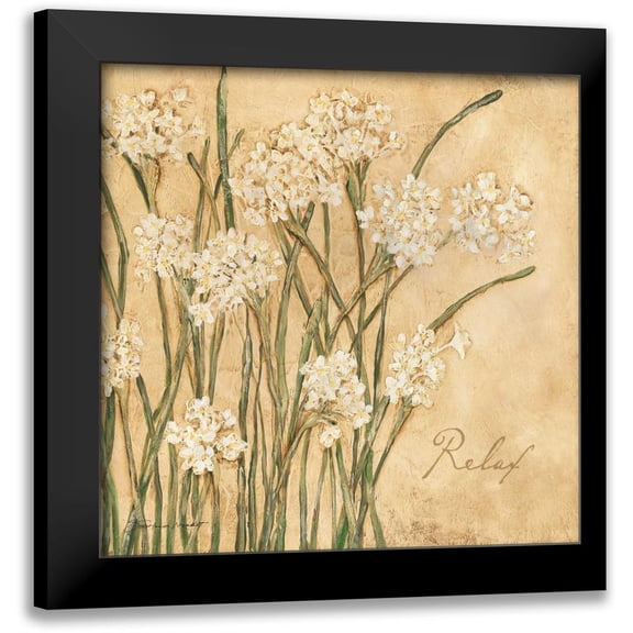 Marrott, Stephanie 12x12 Black Modern Framed Museum Art Print Titled - Relax