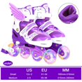thumbnail image 2 of Patines En Línea Con Iluminación Para Niños, Patines En Línea Ajustables Con Ruedas Iluminadas, Patines De Ruedas Para Exteriores E Interiores Para Niños Y Niñas Kearding OD016380-01, 2 of 6
