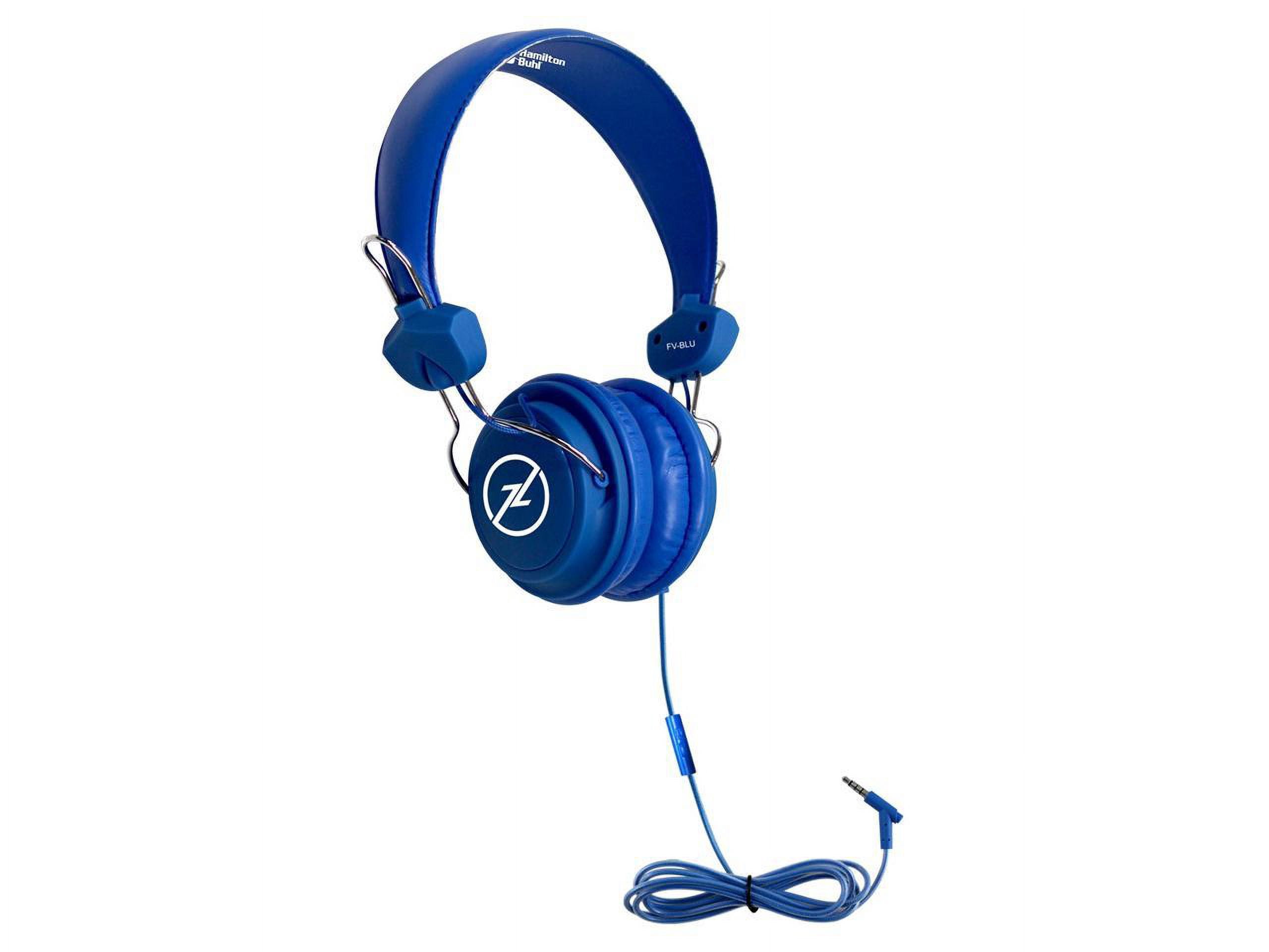 HamiltonBuhl Favoritz TRRS Headset with In-Line Microphone - Blue