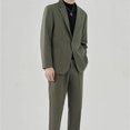 thumbnail image 2 of Nuevos trajes y blazers completos para hombre de primavera y otoño de alta calidad 2024, conjunto de 2 piezas, tendencias de ropa de moda masculina, disfraces, 2 of 5