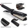 thumbnail image 4 of Rizador de pelo de cerámica, Placa de cerámica corrugada eléctrica, Plancha de pelo ondulada ondulada de 6 dientes, Plancha para engarzar el cabello para rizador de peinado mullido Unbranded JM04255, 4 of 9