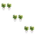 thumbnail image 3 of Moyic Plantas artificiales de limón de plástico, opción elegante y práctica para decoración de interiores o exteriores, melocotón miel, Type1 NO1, 3 of 6