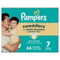 thumbnail image 2 of Pampers Swaddlers Diapers, Size S7 (26-50 lbs), Absorbent, Keeps Baby Dry and Comfortable, Skin Safe Disposable Baby Diaper, 2 of 26