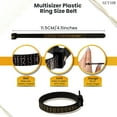 thumbnail image 2 of Ring Sizer Measuring Belt 1 Piece US Size 1-17 Black Ring Sizing Belt, Reusable Finger Sizer Belt - Adjustable Ring Sizer Belt - Ideal for Home and Professional Use, 2 of 5