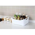 thumbnail image 3 of YBM HOME Storage Bins - Open Plastic Organizers and Storage Basket for Kitchen Pantry Organization, Under Sink Bathroom Storage, Toy Baskets, Food Storage Box Containers (Small - White), 3 of 4