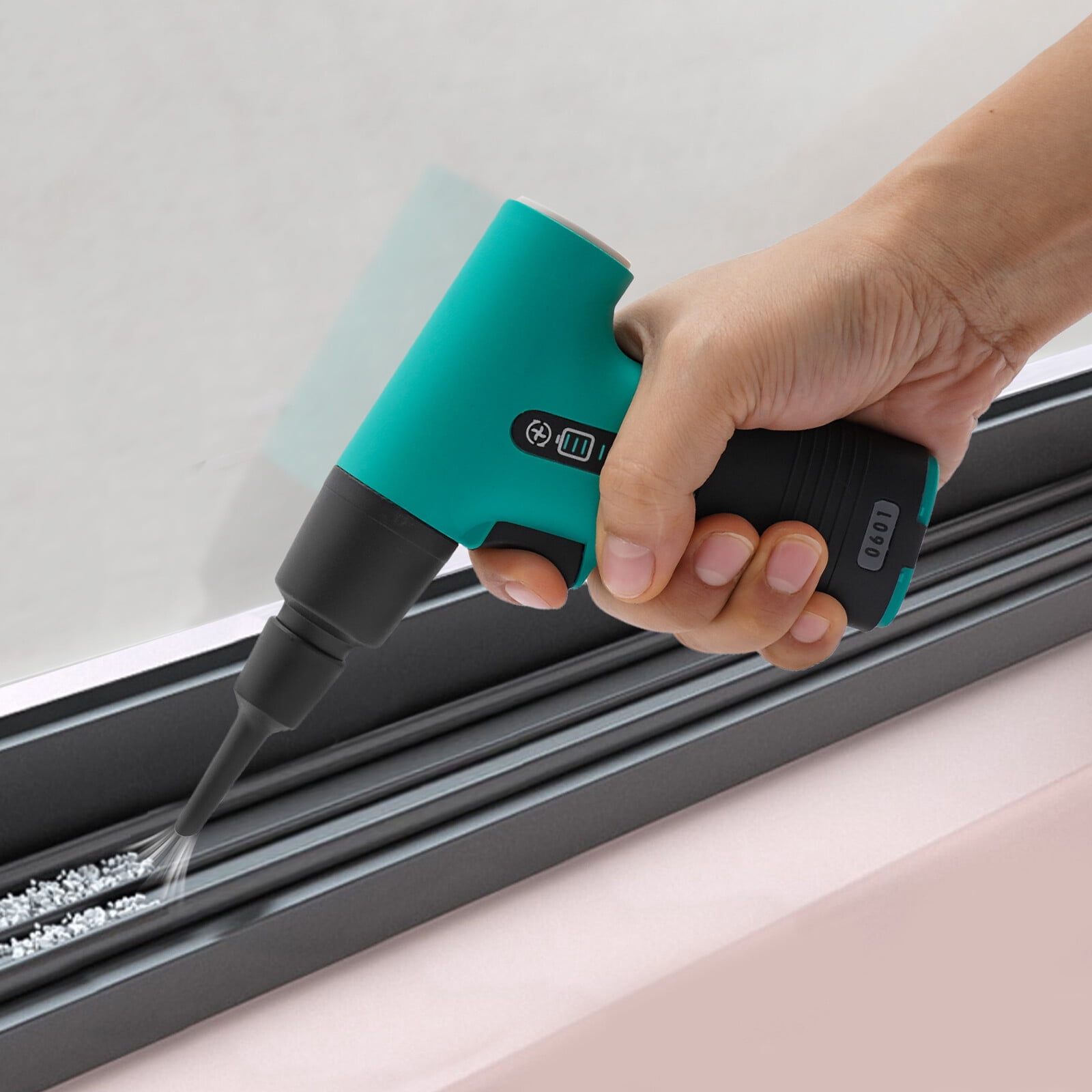 Compressed Air Dusters, Air Duster, Electric Air Blower and Mini Vacuum, 150W Brushless Motor, 6 Speed Settings, for Keyboard, Car