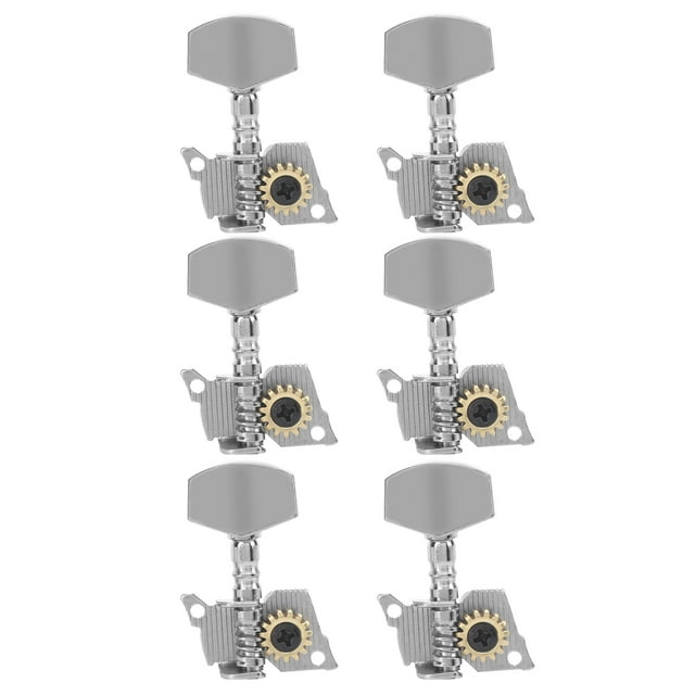 Guitar Tuning Pegs Keys, Guitar Machine Heads Exqusiite Workmanship Metal Material Easy Installation For Ukulele 3 Left And 3 Right,2 Left And 4 Right,4 Left And 2 Right,6 Right,6